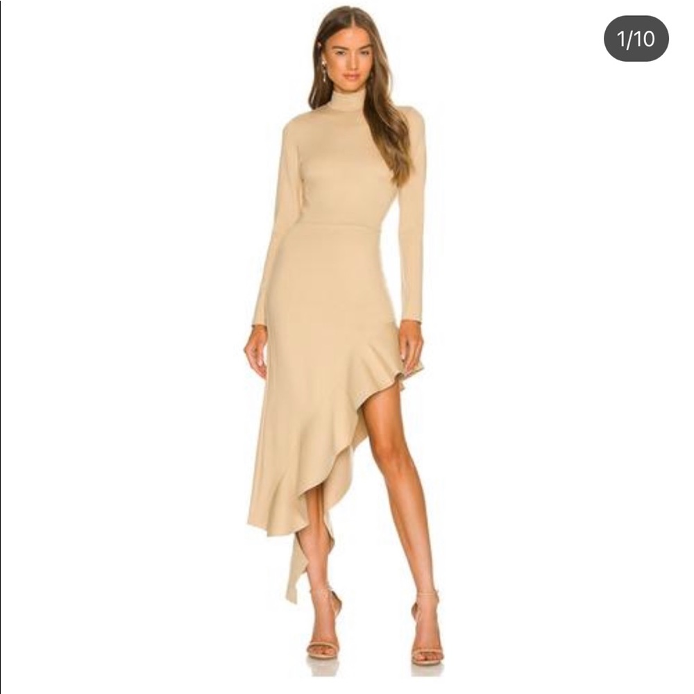 Alexis Nude long sleeve dress
